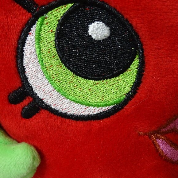 Shopkins Strawberry Kiss Plush Coin Bank Piggy Bank Toy 2013 Red By Moose - Picture 14 of 14